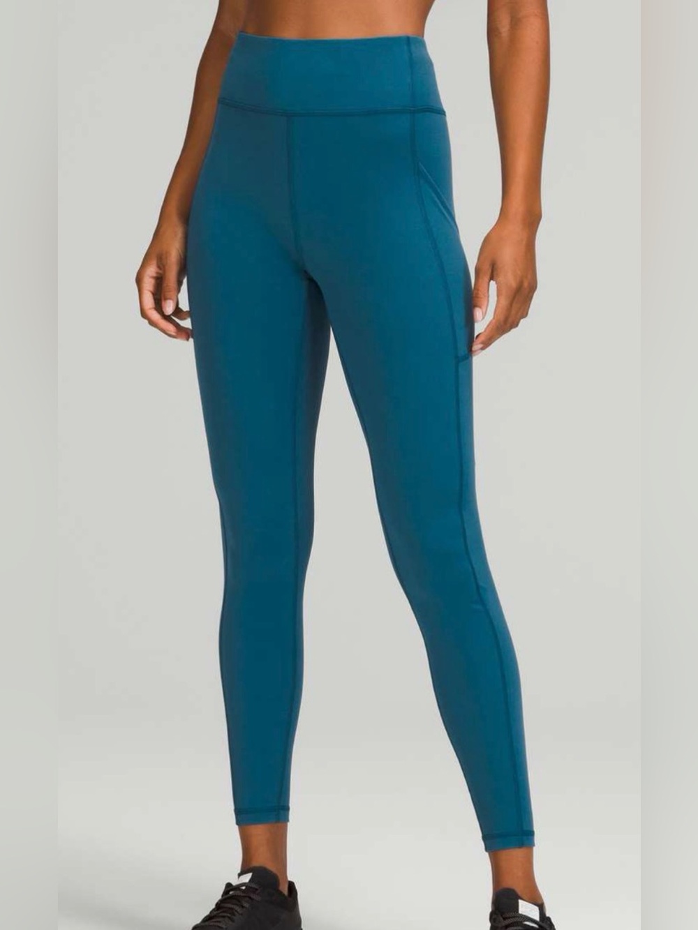 Lululemon Invigorate High-Rise Tight 28" in Capri/Blue/Teal Leggings Women Sz 8